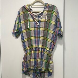 Urban Outfitters Multicolor Plaid Jumpsuit